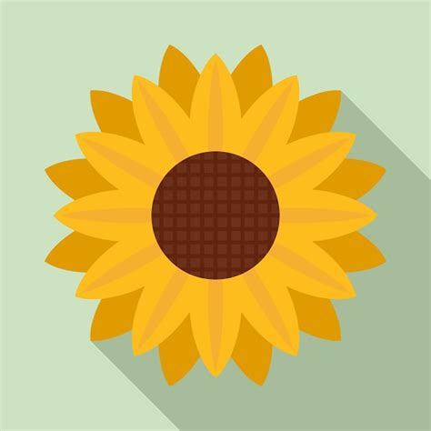 Icono De Girasol De Jard N Ilustraci N Plana Del Icono De Vector De