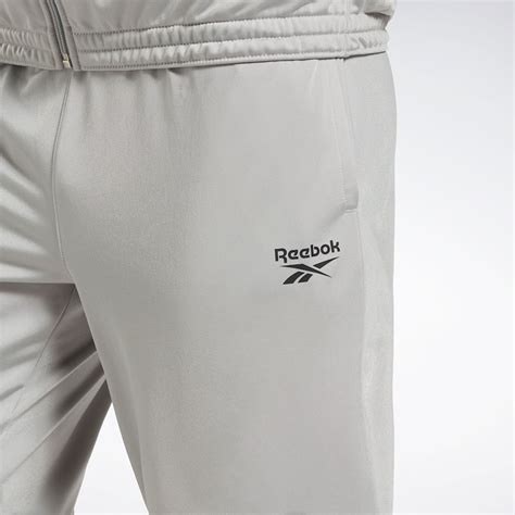 Reebok Identity Vector Knit Track Pants In Pure Grey 3 Reebok Official Uk