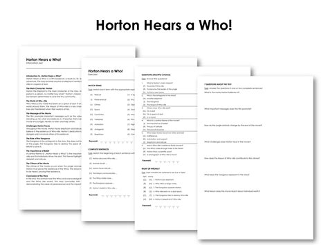 The Movie "Horton Hears a Who!" | Made By Teachers