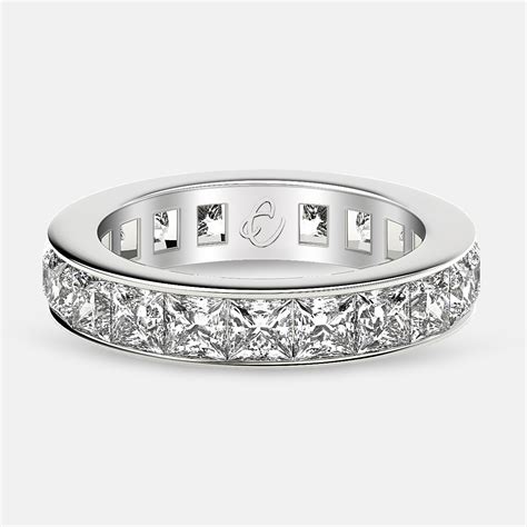 Princess Cut Diamond Eternity Ring And Band Online Eternity Us