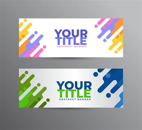 horizontal banner design template vector 5268196 Vector Art at Vecteezy