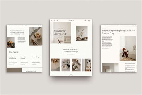 Scandi - Online Store Squarespace Template on Behance