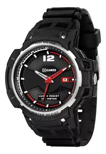 Reloj analógico negro X Games Xmpp1040 100 Mts para hombre MercadoLibre