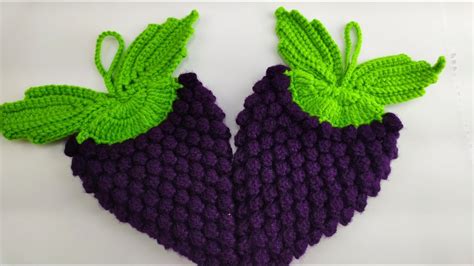 UVAS A CROCHET PASO A PASO YouTube