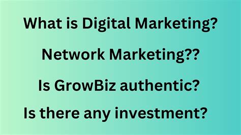 Is GrowBiz FAKE OR REAL What Is The Difference Between Digital