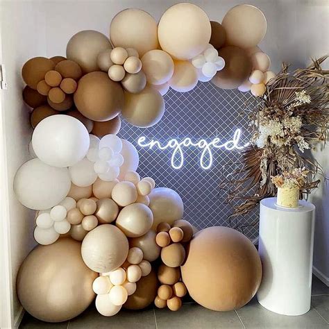 Amazon Kit de guirnalda de globos marrón boho nude arco y marrón