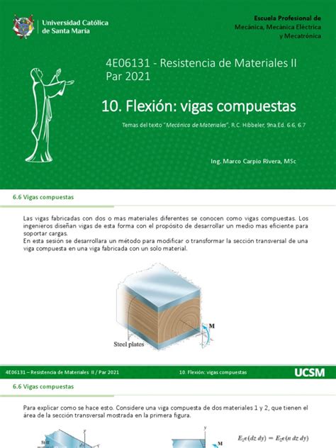 Análisis De Vigas Compuestas Sometidas A Flexión Pdf