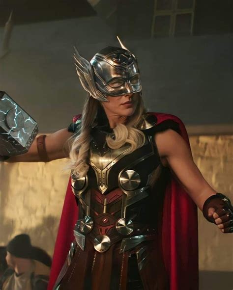 A Woman Dressed As Thor From The Avengers Movie