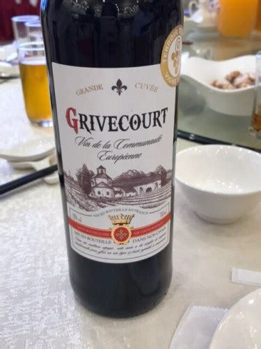 Grivecourt Grande Cuv E Rouge Vivino Us