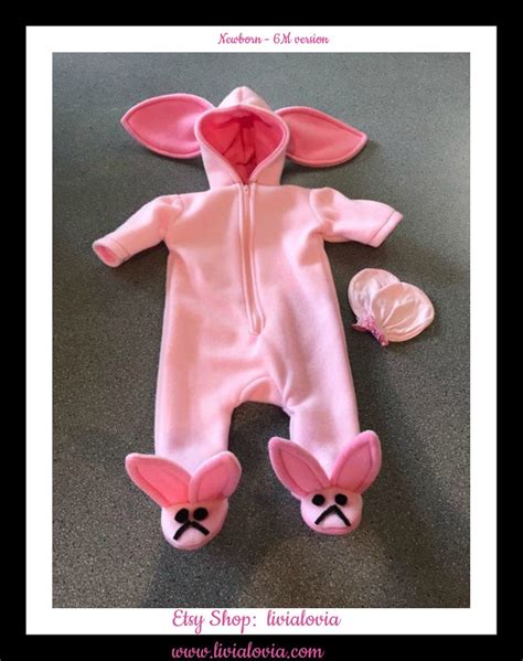 Pink Bunny Costume Pink Rabbit Costume Rabbit Costume Bunny | Etsy