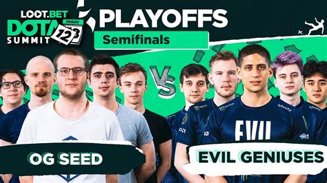 Og Seed Vs Evil Geniuses Game Dota Summit Semifinals Youtube