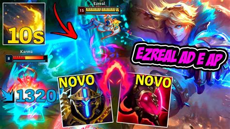 EZREAL AD E AP BUILD FULL CDR FICA ABSURDO Ult Infinita LEAGUE OF