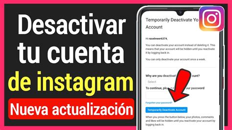 Cómo Desactivar Tu Cuenta De Instagram Nueva Desactivar Cuenta De Instagram Temporalmente