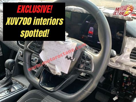 Exclusive! Mahindra XUV700 interiors spied + BONUS » MotorOctane