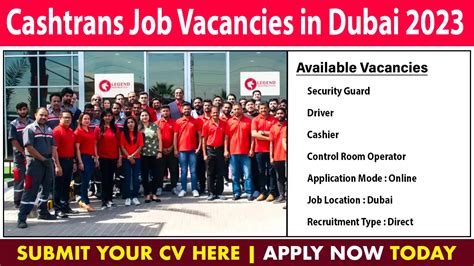 Cashtrans Dubai Careers Urgent Job Vacancies In Dubai Glujob