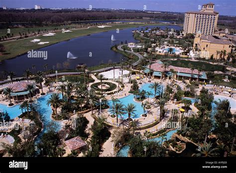 View of the Ritz Carlton Hotel swimming pool Orlando Stock Photo - Alamy