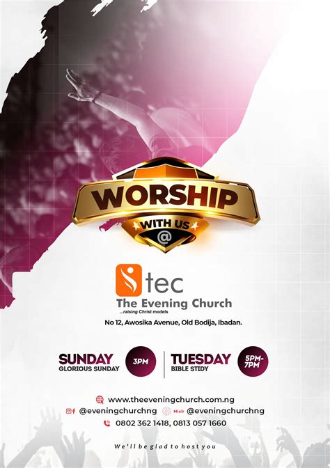 Church Program Flyer | Church poster design, Church programs, Church ...