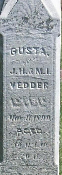 Gusta Vedder Inconnu M Morial Find A Grave