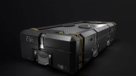 3d Model Weapon Box Sci Fi Box Vr Ar Low Poly Cgtrader