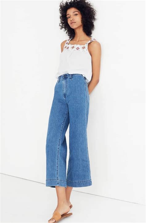 Madewell Emmett Crop Wide Leg Jeans Best Cropped Jeans Popsugar Fashion Photo 6