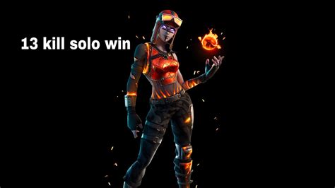 13 Kill Solo Win Fortnite Youtube