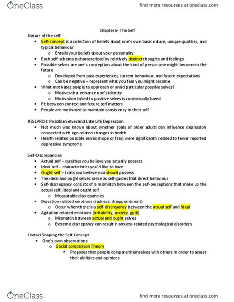 Psychology 2035A B Textbook Notes Fall 2018 Chapter 6 Social