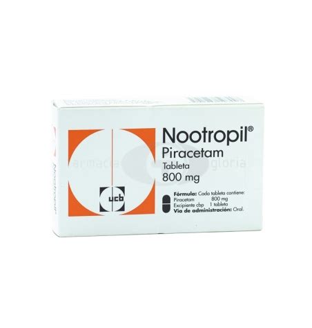 NOOTROPIL 800 MG CON 30 TABLETAS