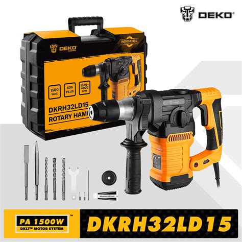 DEKO DKRH32LD1 2000W 220V Multifunctional Rotary Hammer With BMC And