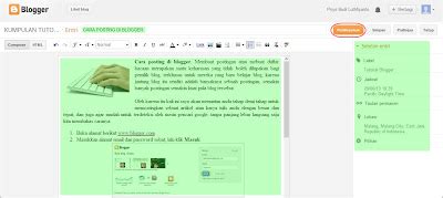 posting  blooger dunia kita