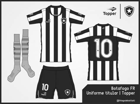 Leitor MDF: Uniformes do Botafogo 2016 Topper (Thiago de Battisti) » Mantos do Futebol