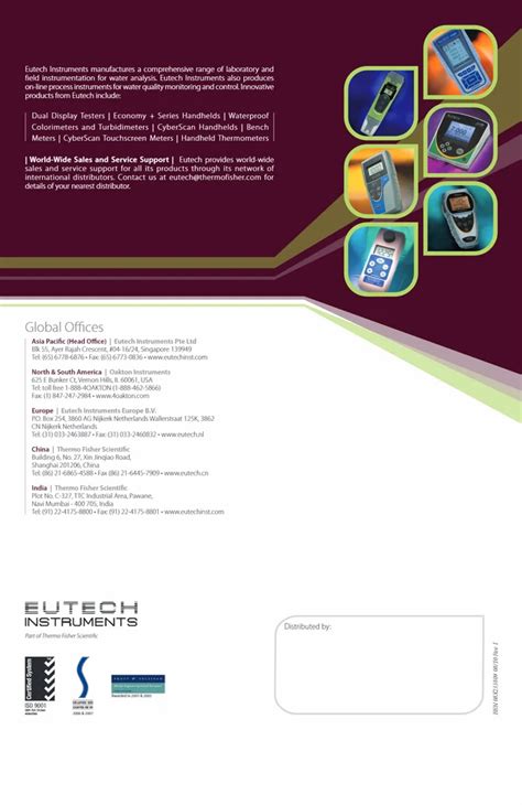 Ph Digital Eutech Pc Multi Parameter Meter Ph Tds Ion Conduct