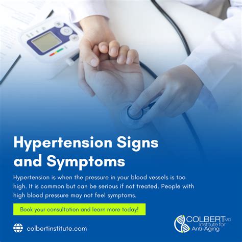 Hypertension Signs and Symptoms - Colbert Institute of Anti Aging