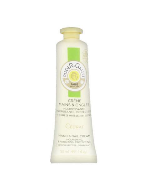 Roger Gallet Crema Manos y Uñas Cedrat 30 ML