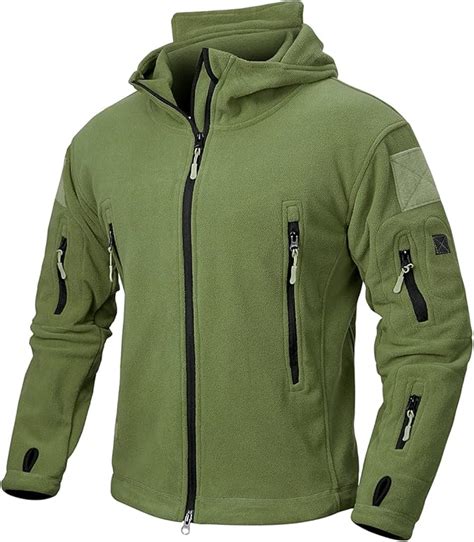 Navekull Mens Tactical Hoodie Fleece Jacket Winter Warm Full Zip