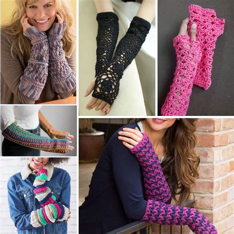 Easy Arm Warmers Crochet Pattern Fosbas Designs