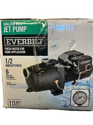 Everbilt Hp Shallow Well Jet Pump Works Great Ebay