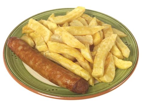 Jumbo Sausage And Chips Stock Images - Image: 26417964