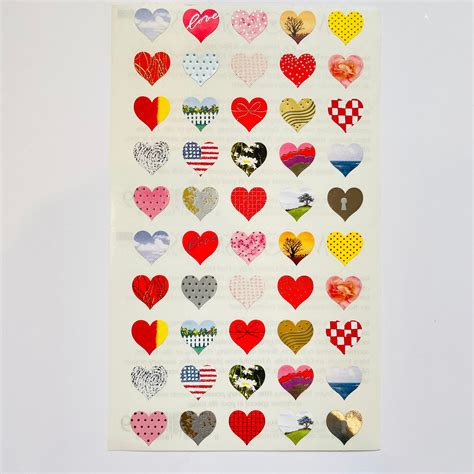 Mrs Grossmans 25th Anniversary Heart Stickers Sticker Stash Outlet