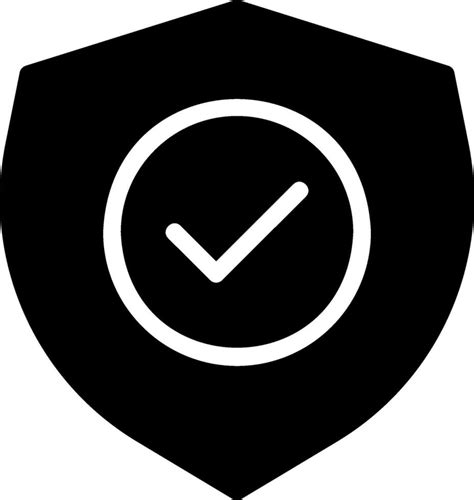 Shield Glyph Icon Vector Art At Vecteezy