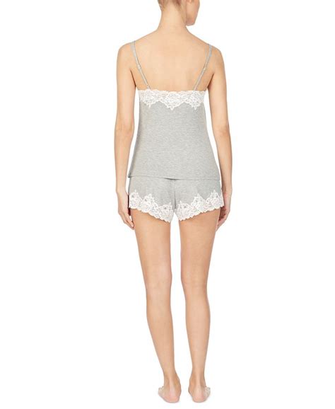 Lauren Ralph Lauren Lace Trim Cami And Shorts Sleep Set Macys