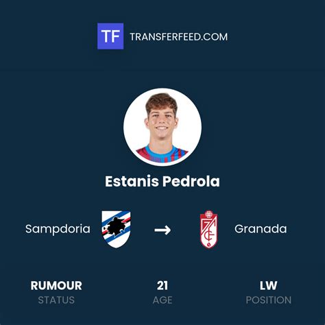 Estanis Pedrola Transfer From Sampdoria To Granada TransferFeed