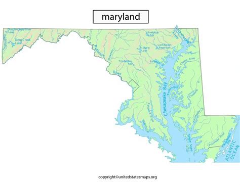 Maryland Political Map | Political Map of Maryland