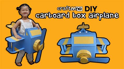 How To Make Cardboard Box Airplane Youtube