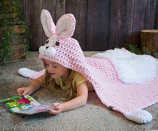 Hooded Woodland Rabbit Blanket Pattern By MJ S Off The Hook Designs