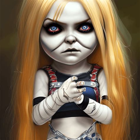 Bruid Van Chucky Chibi Door Charlie Bowater Creative Fabrica