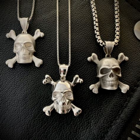 Silver Skull And Crossbones Pendant Rivers Edge Gems