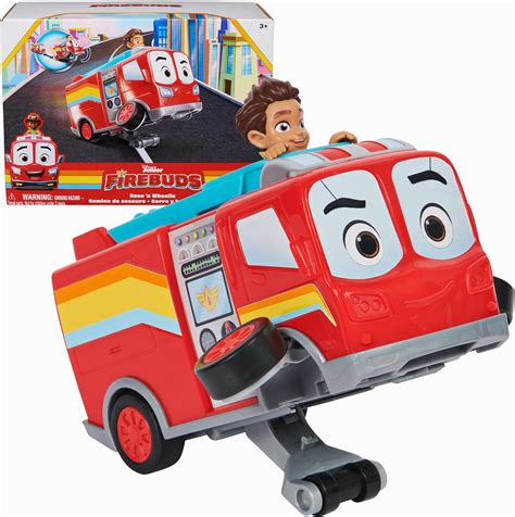 Amazon Disney Junior Firebuds Bo And Flash Fire Truck Toy Vehicle