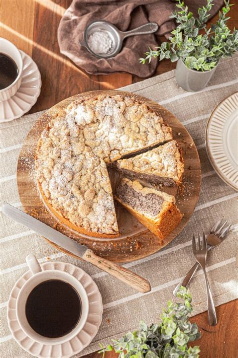 Mohnkuchen Rezept Mit Streusel Und Vanillepudding