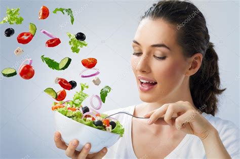 Eating Healthy Food Stock Photo Choreograph 12401652