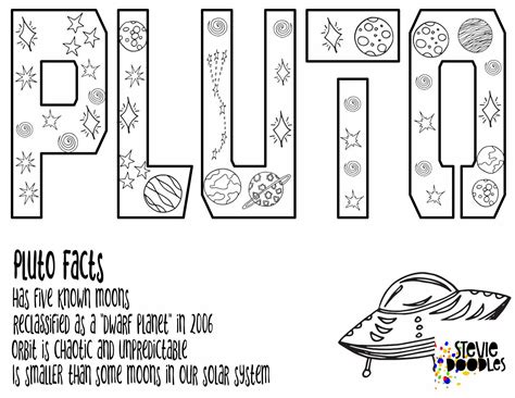 Planet Pluto Facts 9 Free Printable Coloring Pages — Stevie